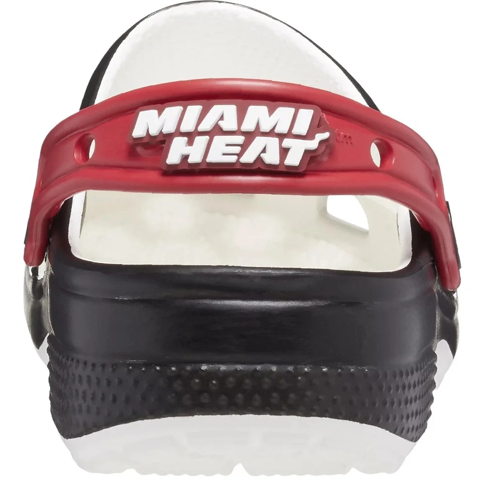 Crocs Adult NBA Miami Heat Classic Clog Black Red Men's Size 13 / Women's 15